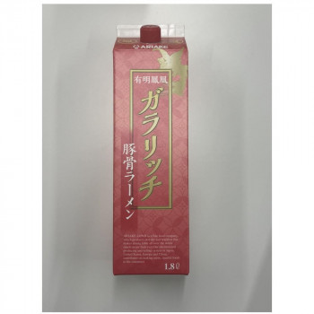 アリアケジャパン 172350 有明鳳凰 ガラリッチ豚骨ラーメン スープ 1.8L×6【同梱・代引き不可】