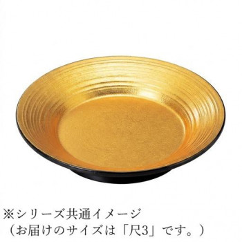 【当選確からしさ1/2！最大限度100%尖んがりうしろ側 11日1:59迄】 福井クラフト 尺3鳳龍盛鉢 一色金箔 51400310【代引不可】