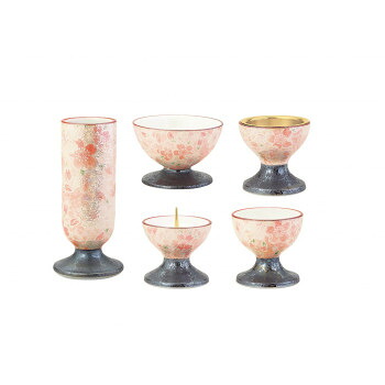 彩花五完全無欠さ 有田焼 雅桜さくら色 326200009v072【代引不可】 仏具-仏壇・仏具・神具