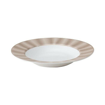 NIKKO(ニッコー) ELITE MODERN(エリートモダン) 24cmスーププレート シルクシャンパン(ゴールド) 117305-1224【代引不可】
