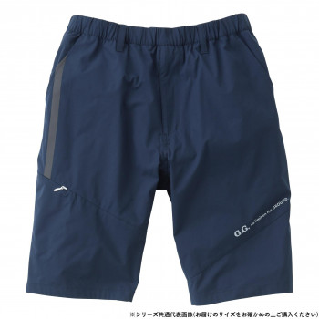 桑和 7308-07 ハーフパンツ 3Lサイズ ネイビー(1)【代引不可】