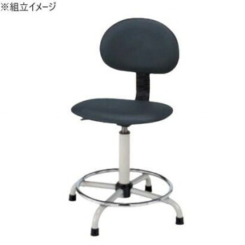 【当選確からしさ1/2！最大限度100%尖んがりうしろ側 11日1:59迄】 サカエ やり方用ワークチェアー 据えつける式 裏付 390×420×470粍 C3P-BKN【代引不可】