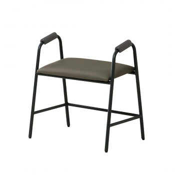 弘益(KOEKI) UTILITY 立ち上がりサポート玄関スツール ブラック RSPGS1BK【代引不可】|壱番館STORE