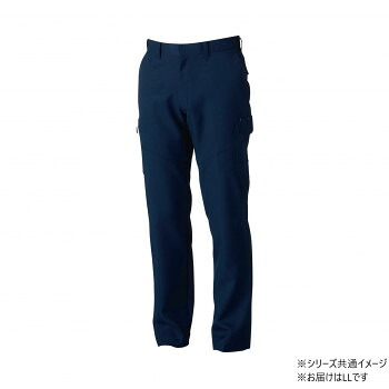 桑和 9668-98 カーゴパンツ(ノータック.脇ゴム) LLサイズ ネイビー(1) SOWA【同梱・代引き不可】