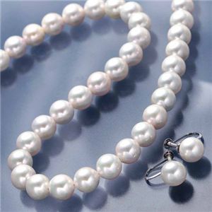 楽天市場】花珠 真珠 8mm 〜 8.5mm パール ネックレス