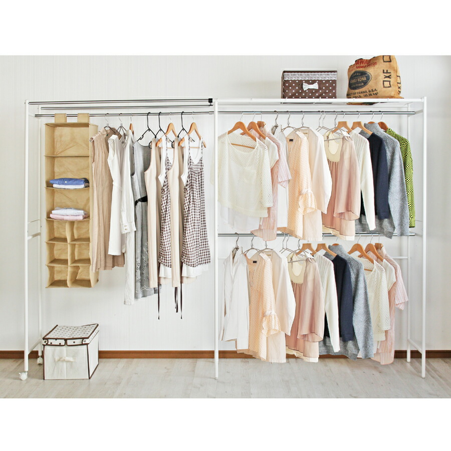 楽天市場 クーポンで1 000円off クローゼットハンガー 衣類収納 収納 ジャケット コート スカート ワンピース ブラウス 掛け 収納 Cl 266 代引不可 同梱不可 壱番館ｓｈｏｐ