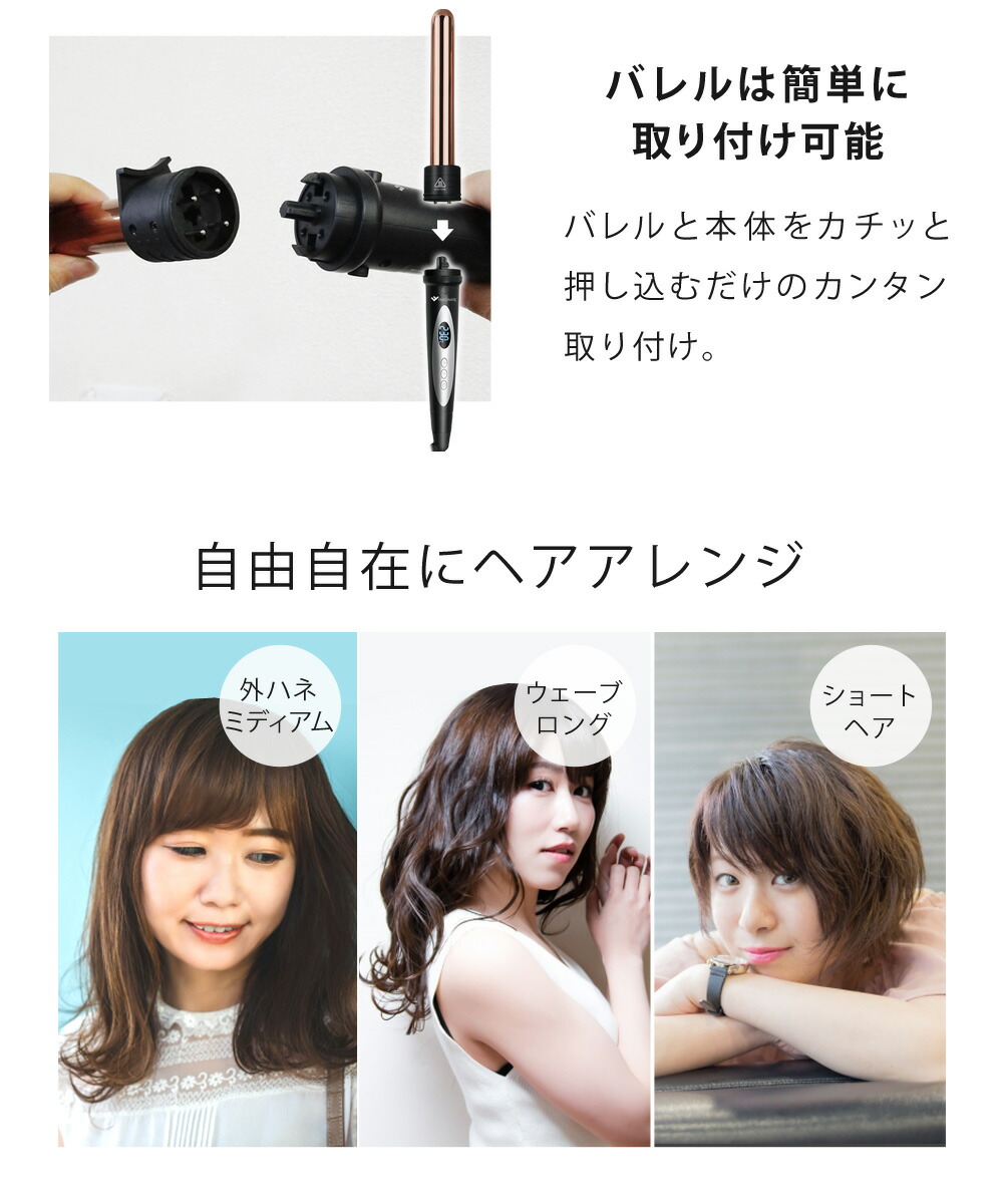 6イン1 ホットカーラー 着後レビューで選べる特典 6way 9 32mm カールアイロン 230 オートカール ヘアアレンジ Sunruck Fascinate Fn Kf0 6p 髪型 美容機器 コテ カール ウェーブ キープ スタイリング ヘアコテ こて コテ プレゼント 予約販売 Sermus Es