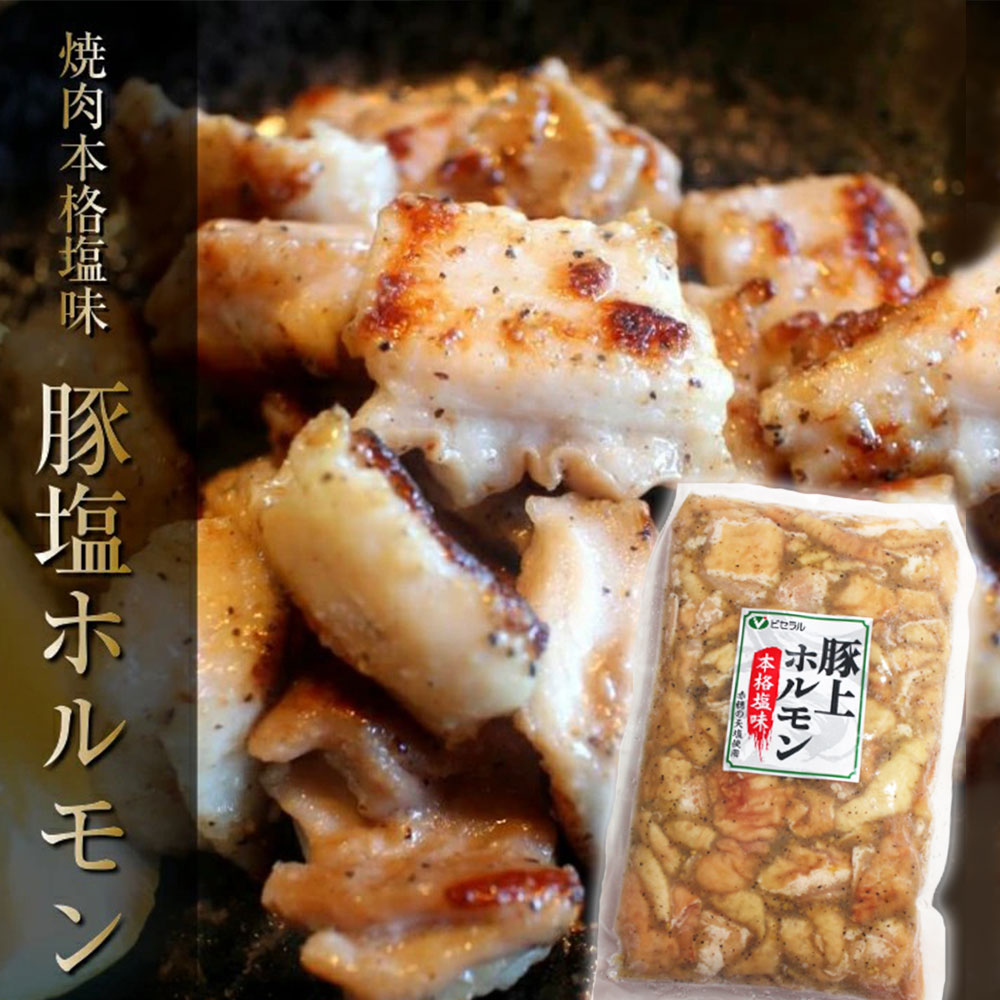 市場 豚塩ホルモン ホルモン焼き 500g ホルモンセット 塩味 味付き