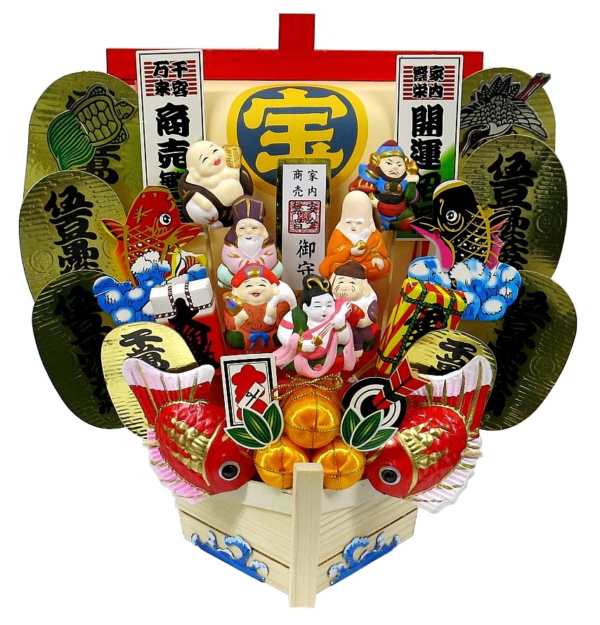 楽天市場】宝船 小 升船 開運 縁起物 熊手 酉の市 室内 正月