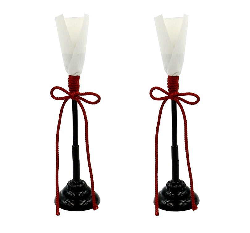 楽天市場】木製黒塗油灯 10cm 2本組 ひな祭り 人形用 雛人形 お道具