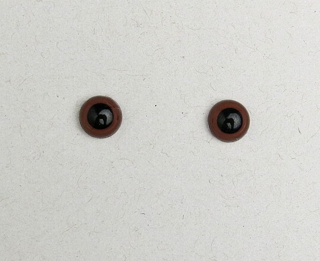 楽天市場 クリスタルアイ ブラウン 茶色 9mm ３０個入り 刺し目 さし目 ソリッドアイ 人形の一藤