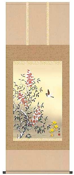 雪中南天 野川秀華 尺五(A7-098)|人形の一藤