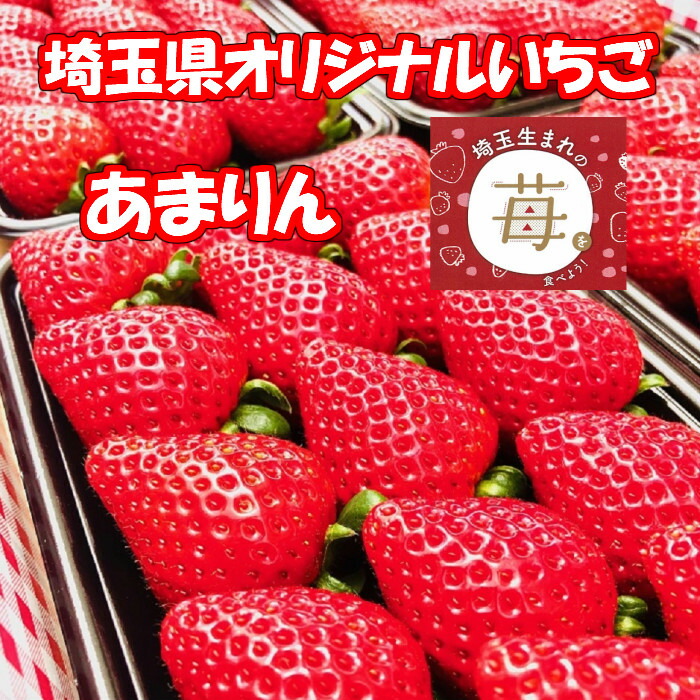 農園直送】あまりん 埼玉県オリジナルいちご 2パック 500グラム 18粒〜30粒 いちご イチゴ 苺 送料無料 埼玉県産 深谷市産