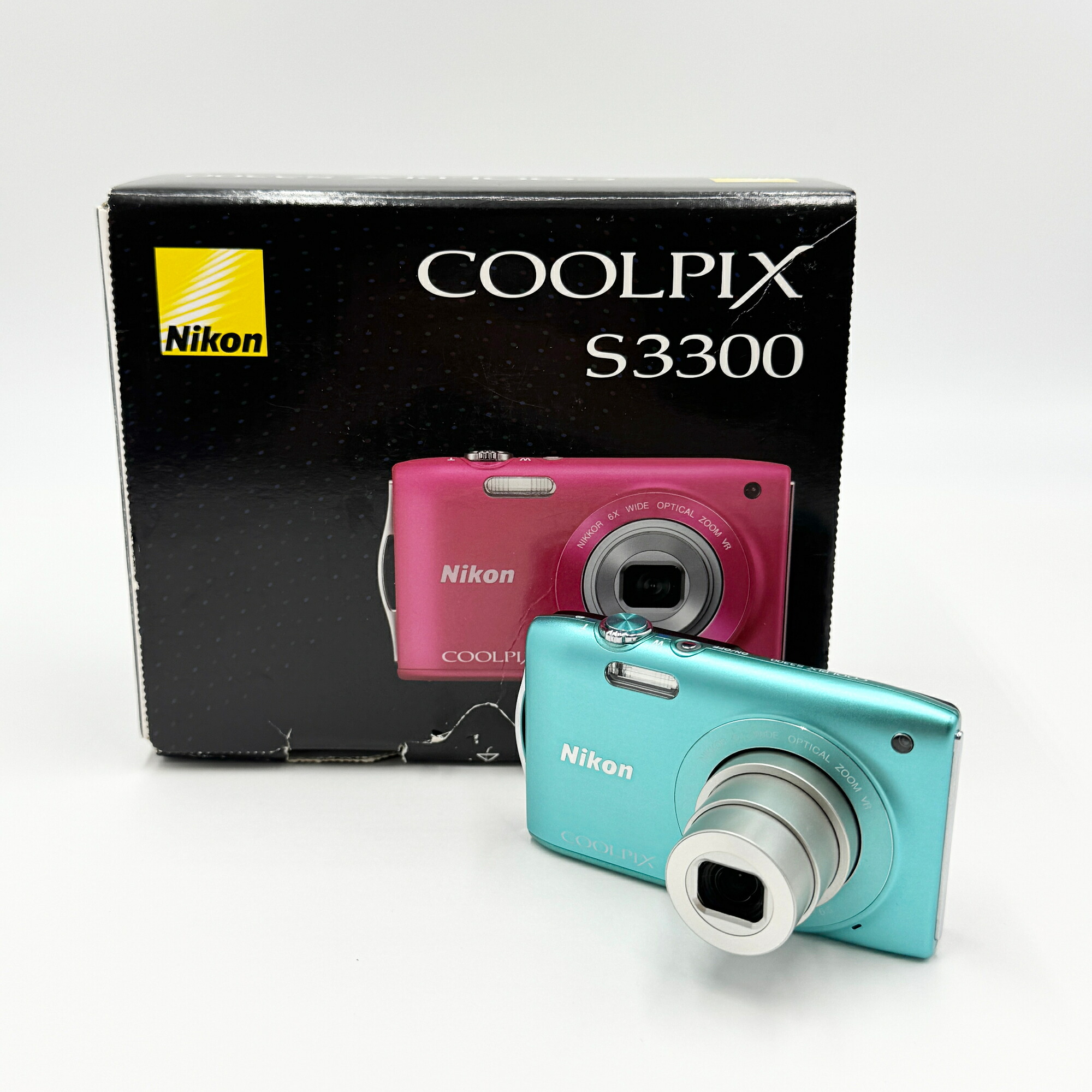 Nikon COOLPIX S3300 コンパクトデジタルカメラ 緑であること 嘱する品完全無欠さ【C7501-60】