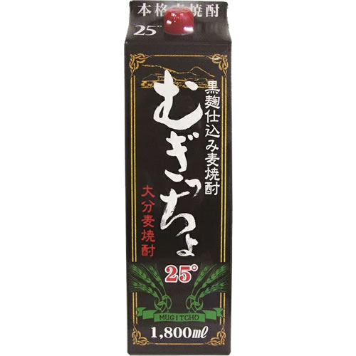楽天市場】大分麦焼酎 老松酒造 むぎっちょ親父 紙パック 1800ml 25度