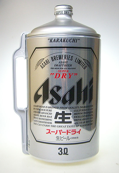 楽天市場 アサヒ スーパードライ ミニ樽 アルミ 3000ｍｌ 3l 6個まで1個口配送可能 ギフト プレゼント ワイン紀行