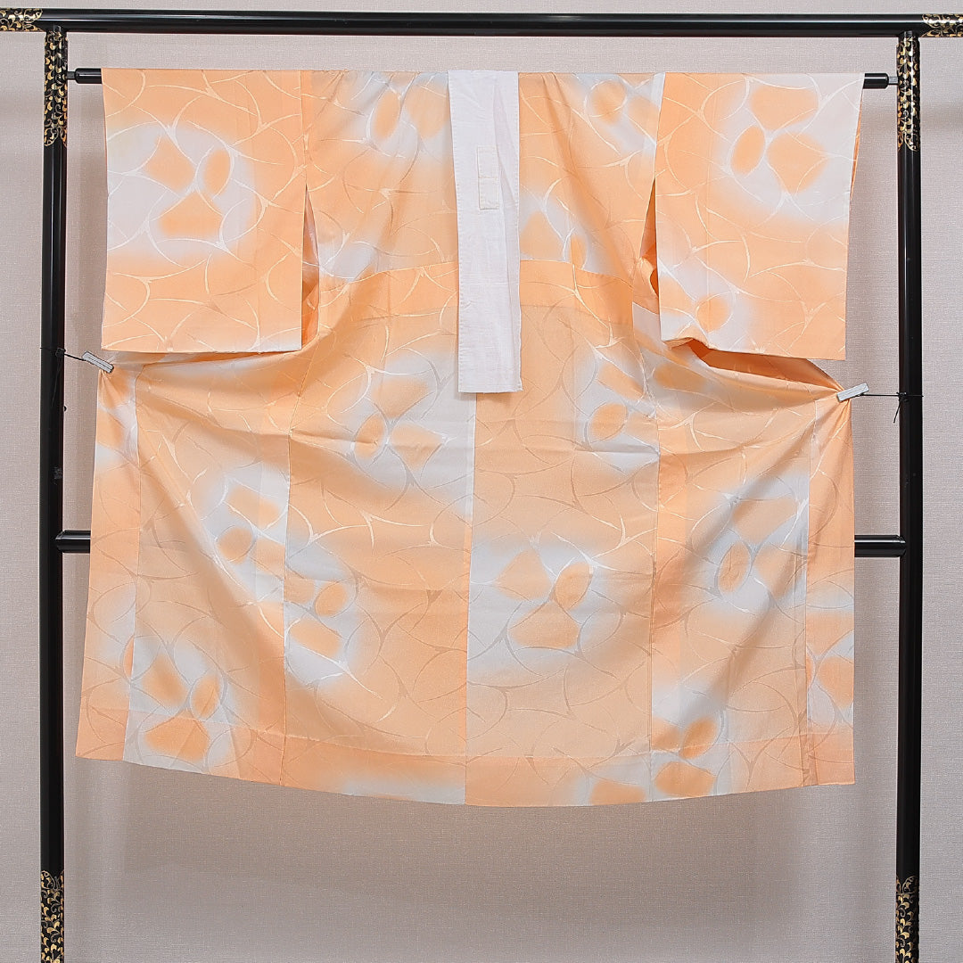長襦袢 無双袖 身丈130cm 裄丈62cm 正絹 Sランク Lサイズ 選択不要 創作柄 朱系 1229-16479|糸千花和装 店
