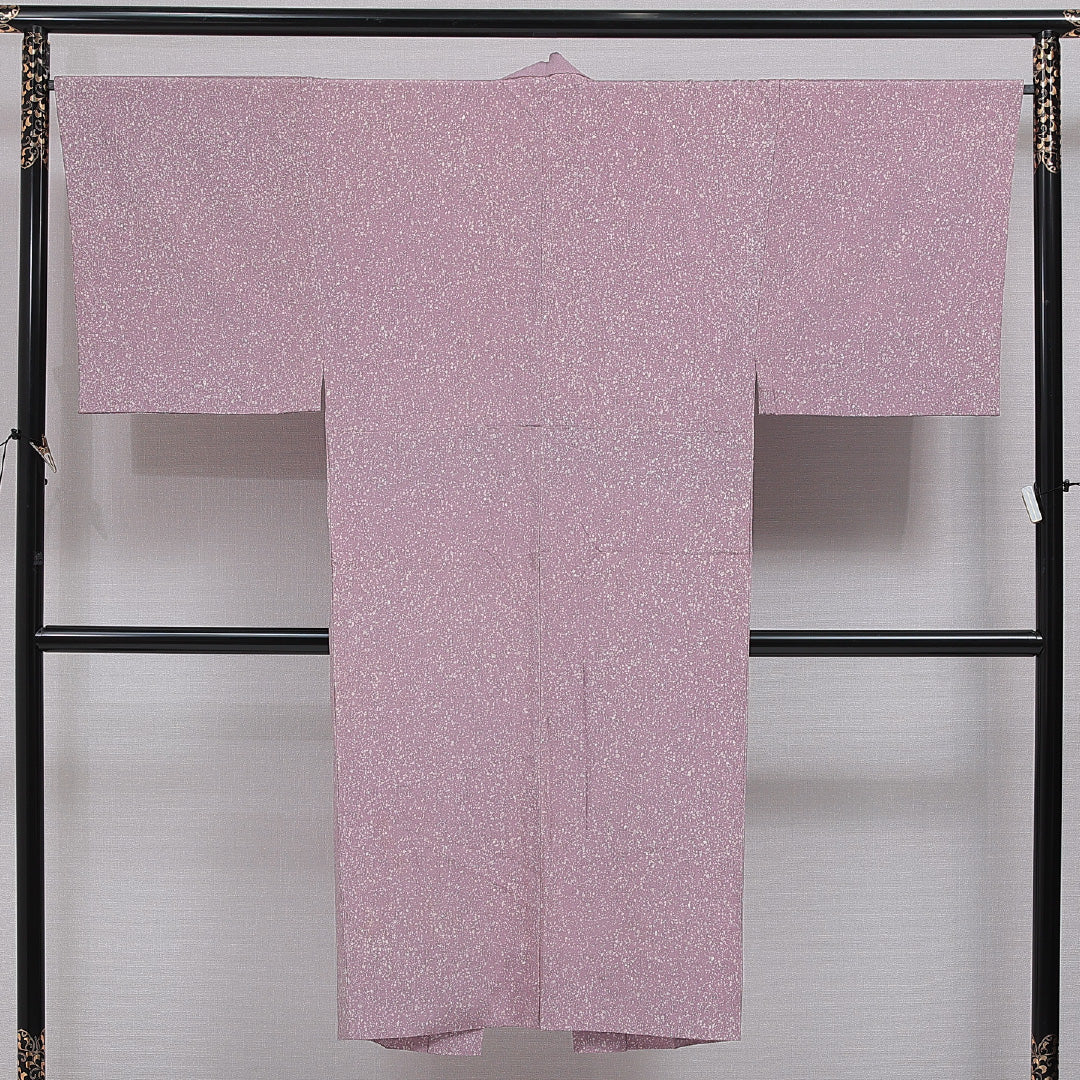 長襦袢 男性用 無双袖 身丈133cm 裄丈66cm 正絹 Aランク Sサイズ カジュアル 創作柄 紫系 1229-16487
