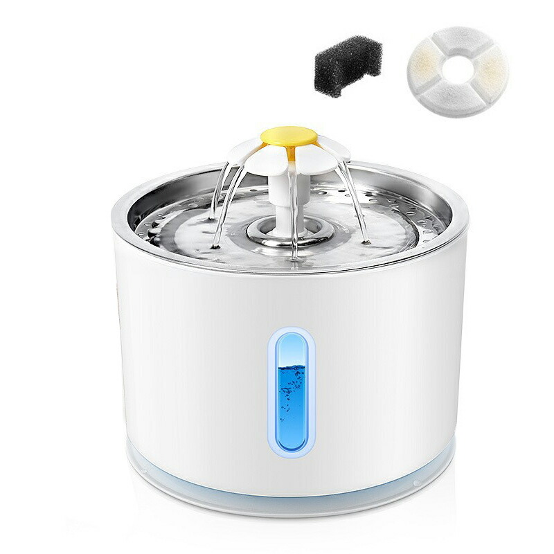 犬猫用　自動給水器 ペット用給水器　猫水飲み器 犬給水器 自動洗浄 Amazon | Growalleter ペット用自動給水器 猫 犬水飲み器