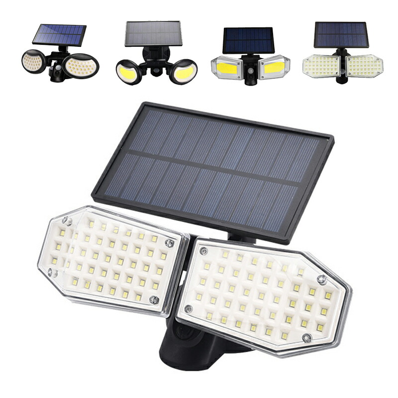 楽天市場】AAAZM ソーラーライト LED COB おしゃれ 2面発光 玄関外灯