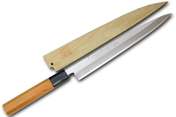 堺一文字光秀　極上白二鋼　和式牛刀　21cm 堺一文字光秀 白二鋼極上和式牛刀