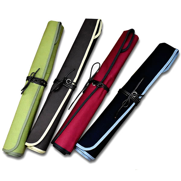 楽天市場 包丁ケース 堺一文字光秀 布巻き 6ポケット 堺刃物 堺一文字光秀の包丁専門店