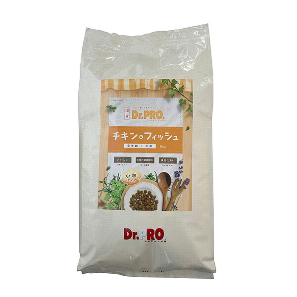 Dr.PRO.チキン＆フィッシュオールステージ 5kg 犬用ﾌｰﾄﾞ 専門店ﾄﾞﾗｲ･半