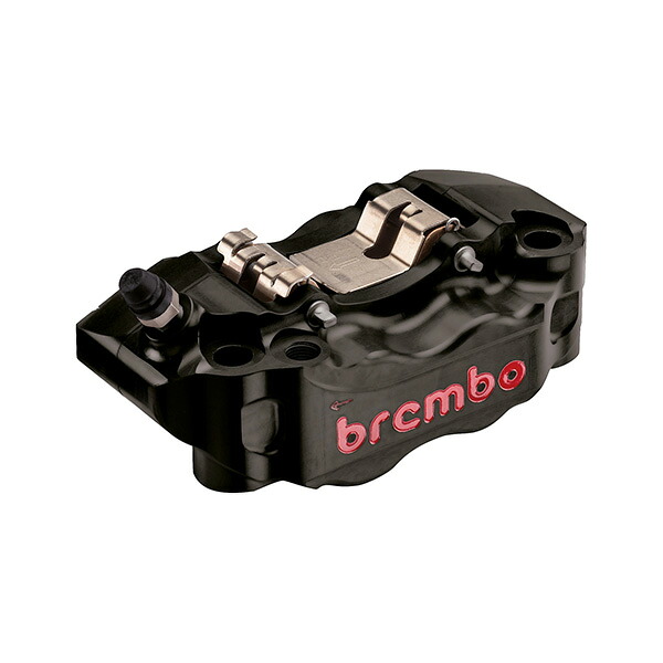 GP4-RB ラジアル CNC 4P キャリパー ブラックアルマイト レッドロゴ 左右セット φ30/34 取付ピッチ:100mm 220.B473.30