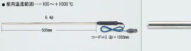 イチネンTASCO （タスコ）:シース型センサー（高温タイプ） TA410-15C 測定器 接触式温度計