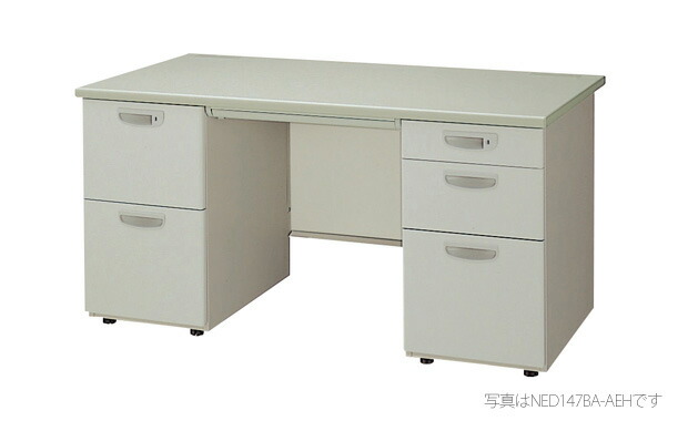 【法人限定】【地域制限有】【メーカー直送】ナイキ 事務用デスク:NED型デスク NED147BA-AWH