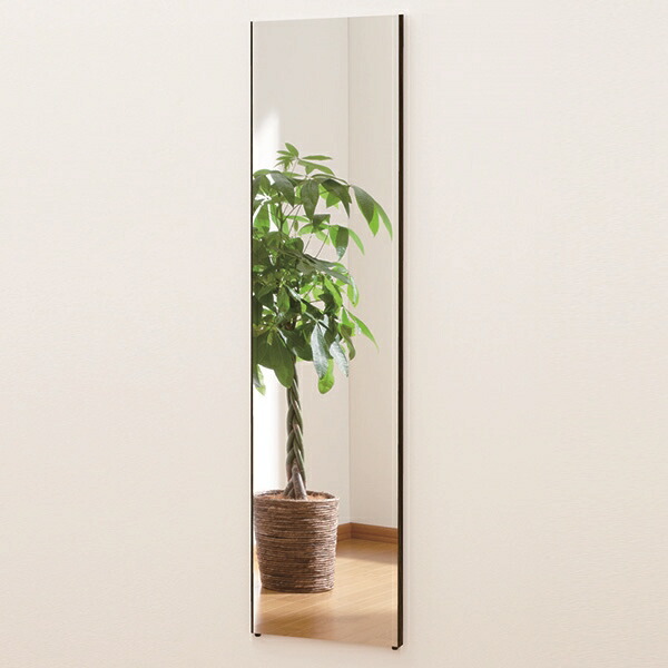 【メーカー直送】リフェクス（REFEX） 新ロングマグネットミラー 40×140cm （厚み2.3cm） オーク 細枠 RMM4/MO リフェクス ミラー 姿見 安全 割れない 鏡 軽い きれい RMM4/MO