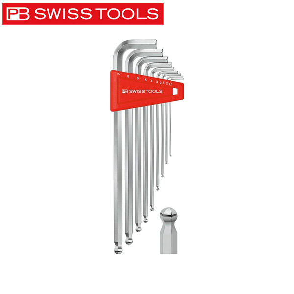 PB SWISS TOOLS(PBスイスツールズ) 212.LRH-10 ホールドリング付六角レンチセット(パックナシ) 212LRH-10 |RideOne(ライドワン)