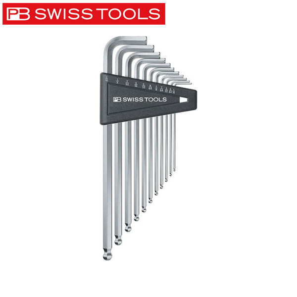 PB SWISS TOOLS（PBスイスツールズ） 212Z.LH-12 ボール付六角レンチセットロング（パックナシ 212ZLH-12