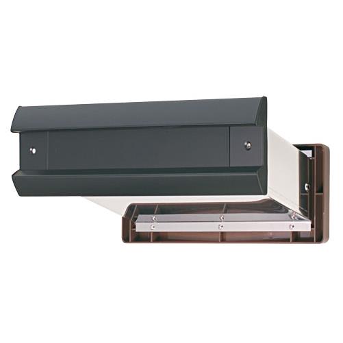 水上 No.2000ポスト 内フタ気密型 真壁用 （壁厚調整範囲95~140mm） 黒 1-5816 ポスト 埋め込み 建築金物 2000ポスト 水上金属 真壁用（壁厚調整範囲95～140mm）