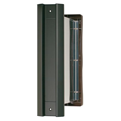 水上 No.2000ポスト 内フタ気密型 タテ型 真壁用（壁厚調整範囲95~140mm） 黒 1-5836