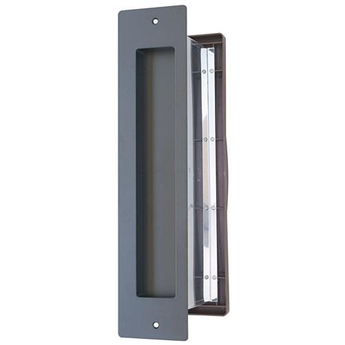 水上 No.3000ポスト 内フタ気密型 タテ型 大壁用 (壁厚調整範囲141~190mm) 黒 1-5937 ポスト 埋め込み 建築金物 3000ポスト 水上金属 大壁用(壁厚調整範囲141~190mm) |RideOne(ライドワン)
