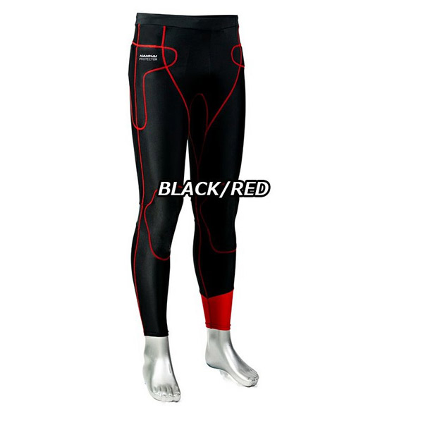 南海部品 プロテクターインナーパンツ (サーモトロン) ブラック&レッド L 07-1123-SVCA-2XL |RideOne(ライドワン)