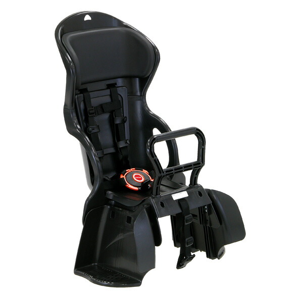 OGK（オージーケー） 自転車用ヘッドレスト付カジュアルリヤキッズシート　黒・黒 RBC-015DX2 自転車 送迎 子供