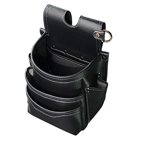 FUJIYA（フジ矢） 腰袋3段（黒金） AB-23BG 4952520414118 収納用品 メーカー腰袋サック メーカー腰袋