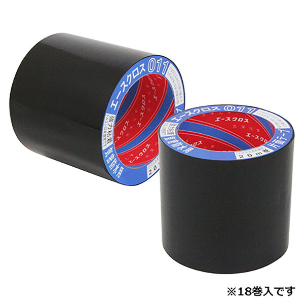 光洋化学 光洋化学エースクロス011黒 100mmx20M 18カン 4977292999779 資材 テープ関連 ｜RideOne（ライドワン）