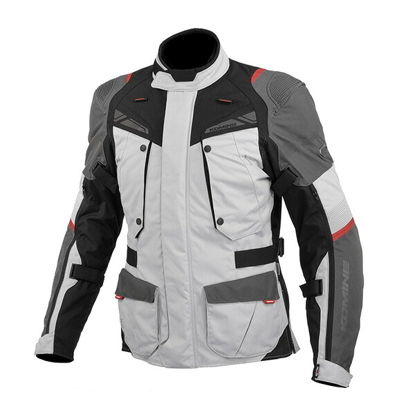 KOMINE（コミネ） JK-609 フルイヤーアドベンチャージャケット Light Grey/Black L 07-609-LGY/BK-L ｜RideOne（ライドワン）