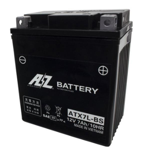 AZ（エーゼット） ATX7L-BS モーターサイクル用　鉛バッテリー　液入り充電済み ATX7L-BS