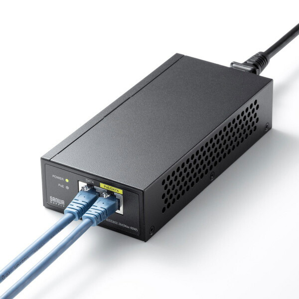 サンワサプライ PoEインジェクター（電源内蔵・IEEE802.3bt対応） LAN-GIHINJ5 LAN-GIHINJ5