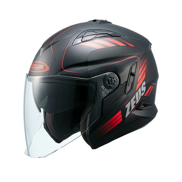 南海部品 ZEUS NAZ-222 ｼﾞｪｯﾄﾍﾙﾒｯﾄ_RED_L NAZ222RDL ナンカイ NAZ-222 ZEUS ゼウス ジェットヘルメット グラフィックモデル インナーバイザー付 スポーツジェット NAZ222 南海部品