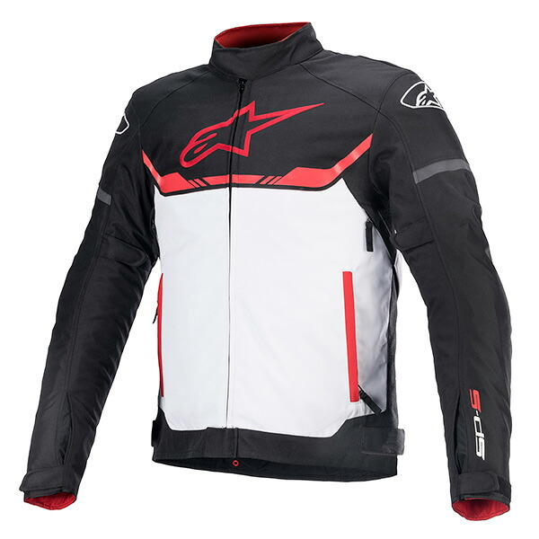アルパインスターズ T-SP S WATERPROOF JACKET ASIA 1304 BLACK WHITE BRIGHT RED M 8059175908545 アルパインスターズ ジャケット 防水 防寒