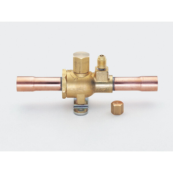 イチネンTASCO （タスコ） R32・R410A用ボールバルブ（アクセスポート付）1/4ロウ付 TA281HC-2 空調関連部材
