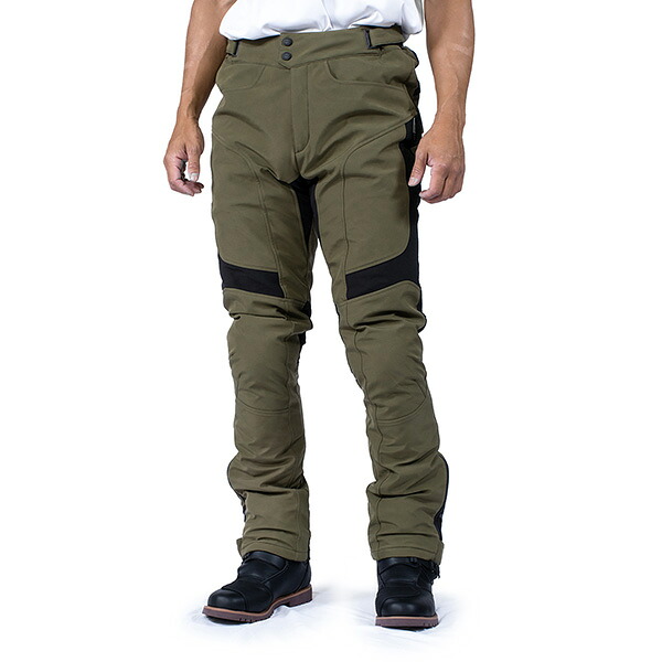 KOMINE（コミネ） PK-931 プロテクトストレッチャブルオーバーパンツ Olive XL 07-931-OL-XL