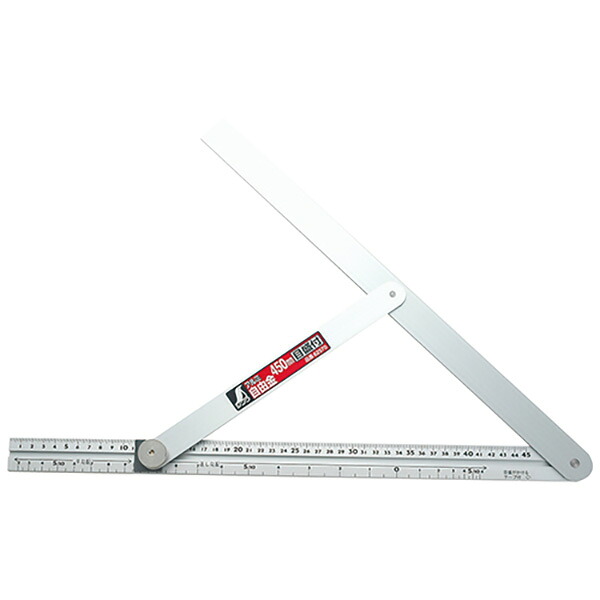 シンワ測定 アルミ自由金 勾配目盛筋交付 62570 45cm 4960910625709 大工道具 測定具