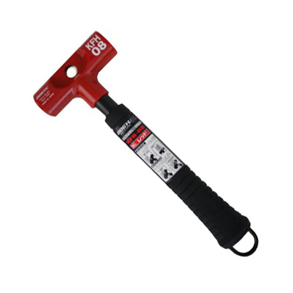 土牛産業 土牛カラビナフック対応ハンマー KFH-08 レッド 4962819048504 大工道具 金槌