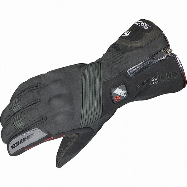 KOMINE（コミネ） GK-804 エレクトリックヒートグローブ-カシウス BLK L 06-804-BK-L ｜RideOne（ライドワン）